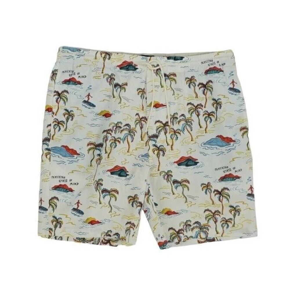 Scotch & Soda White Tropical Active Shorts shorts. Size XXL 2XL